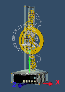 Axes of the Antikythera model