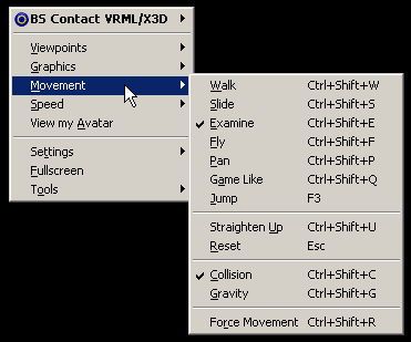 the movement menu