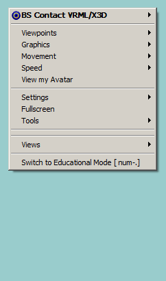 the context menu: just opened
